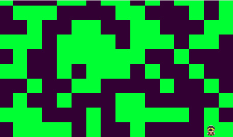 Map generated randomsly, but without rules of life