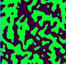 Random map generated by cellular automata