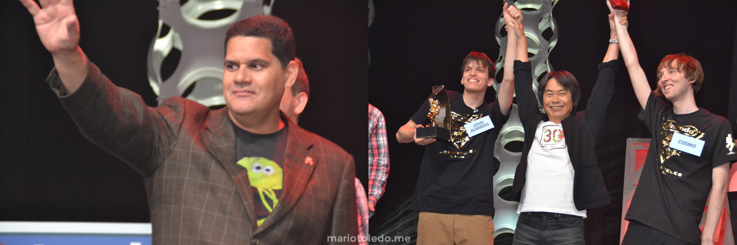 Reggie Fils-Aimé and Shigeru Miyamoto joined the stage to show they are real.