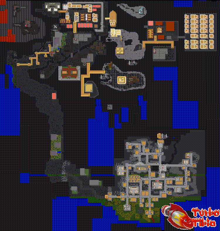 Map of my Tibia server